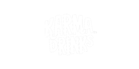 Karma Drinks Coin Logo White transparent
